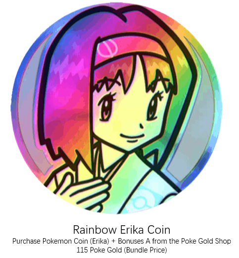 Pokemon TCG Pocket Rainbow Erika Coin