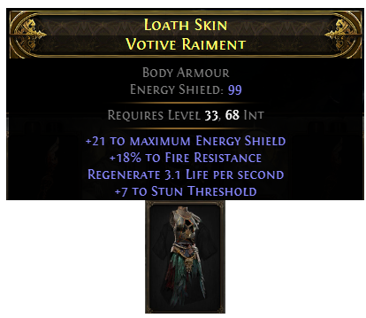 PoE 2 Loath Skin Votive Raiment