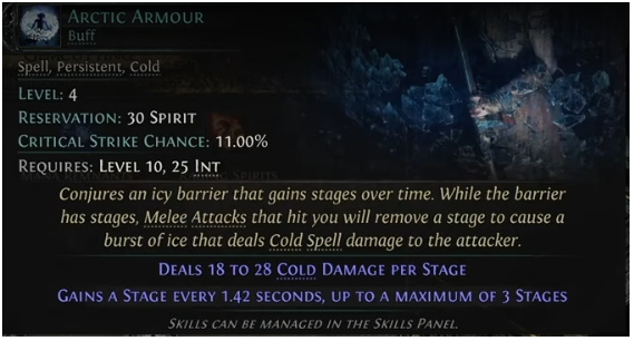PoE 2 Arctic Armour