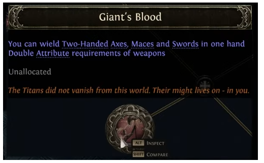 PoE 2 Giant's Blood