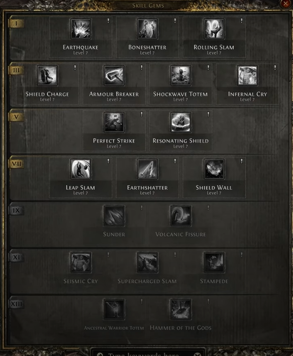 PoE 2 Mace Skill Gems