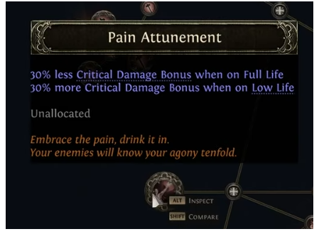 PoE 2 Pain Attunement