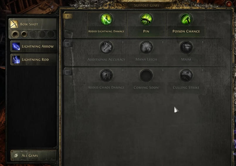 PoE 2 Uncut Support Gem