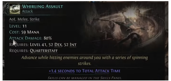 PoE 2 Whirling Assault