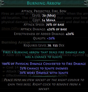 PoE Burning Arrow Build 3.25