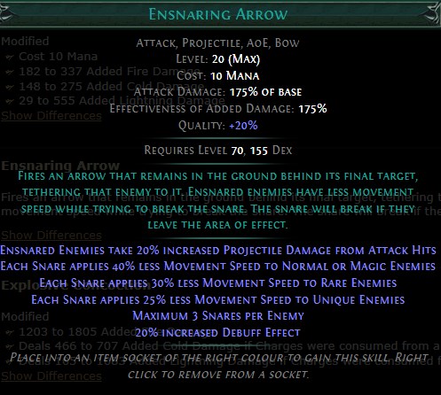 PoE Ensnaring Arrow Build 3.25