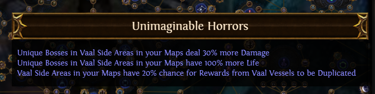 PoE Unimaginable Horrors